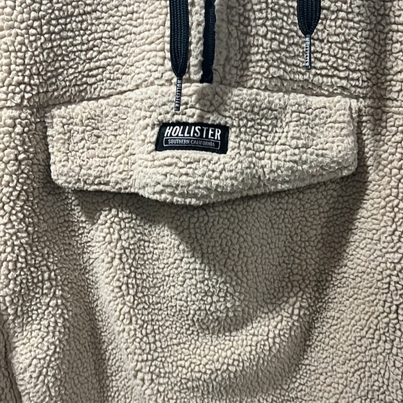 Hollister Sherpa hoodie men's small - Picture 2 of 5
